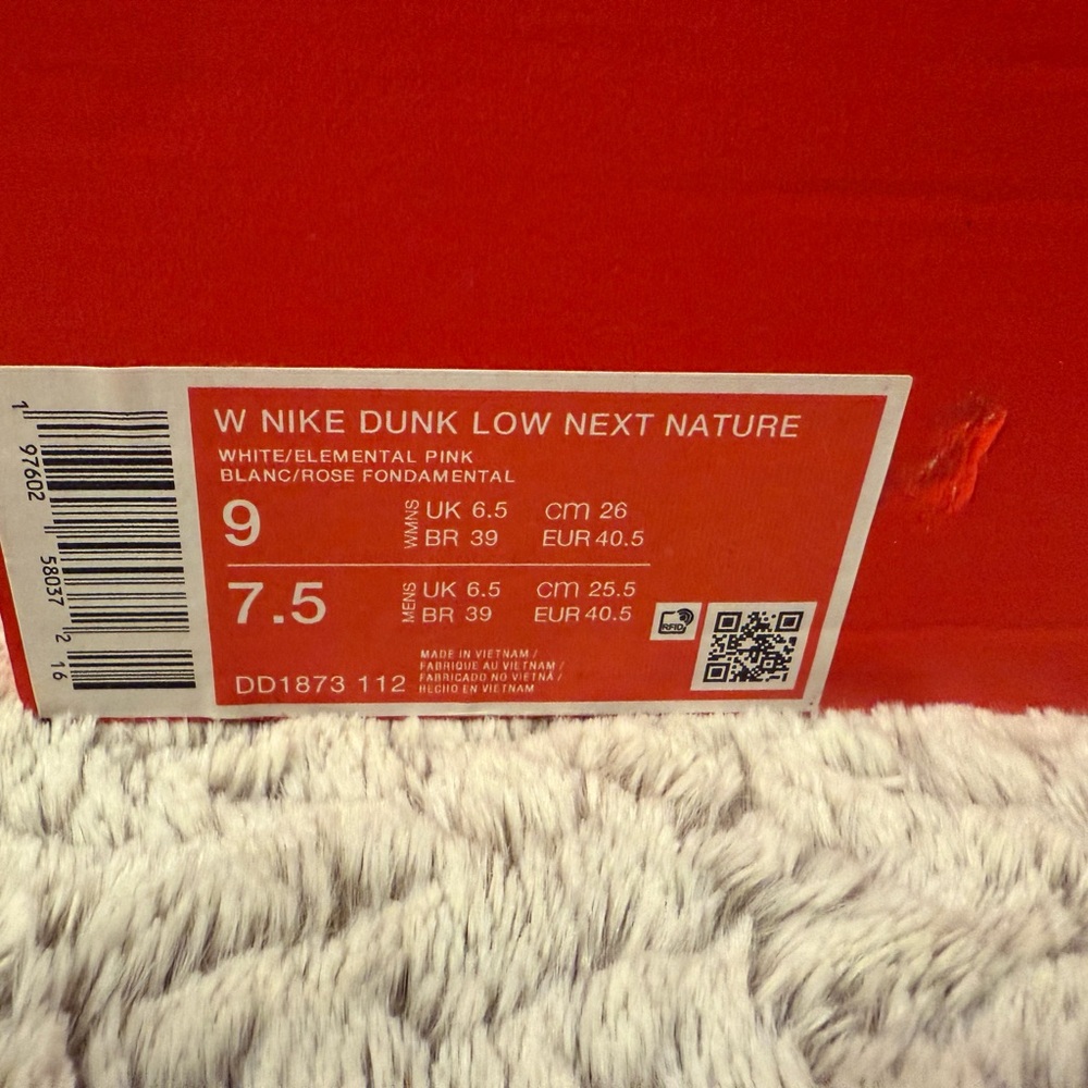 Nike Dunk Low Next Nature Pink | Women’s 9 | Brand New w/ Box - Picture 11 of 11